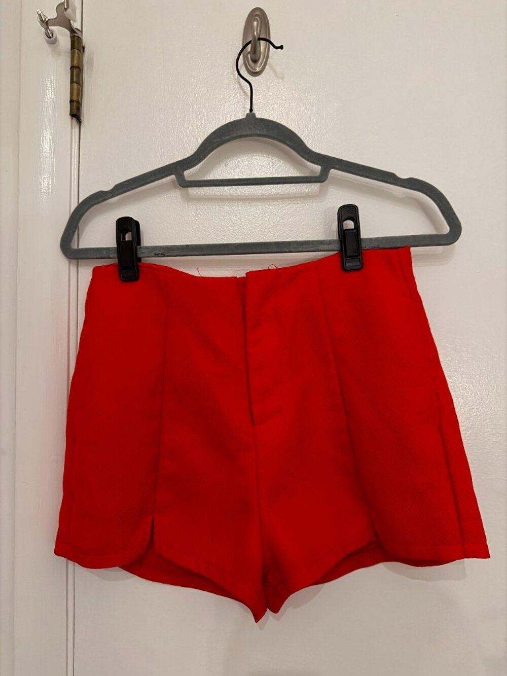 High Waisted Orange Mini Shorts | S